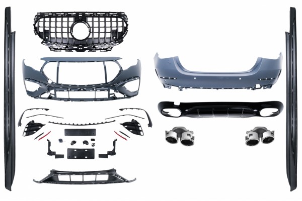 Κιτ Αμαξώματος Κατάλληλο Για Mercedes E-CLASS W214 (2023-2026) E53 Design, Μπουκιές Εξάτμισης