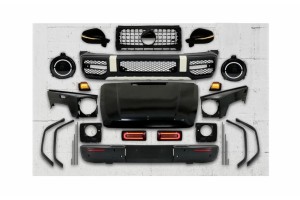 Κιτ Αμαξώματος Κατάλληλο Για Mercedes G-Class W463 (2008-2017) Μετατροπή Φαρδιού Αμαξώματος Σε Σχέδιο G63 ​​του 2018