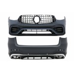 Κιτ Αμαξώματος Κατάλληλο Για Mercedes Glc Suv Facelift X253 (2020-Up) GLC63 Design Chrome