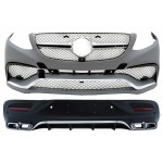 Κιτ Αμαξώματος Κατάλληλο Για Mercedes Gle Coupe C292 Sport Line (2015-2019) Με Χρωμιωμένες Άκρες Σιγαστήρα