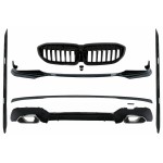 Πλήρες Κιτ Αμαξώματος Με Επεκτάσεις Κατάλληλες Για Bmw Σειρά 3 G20 Sedan G21 Touring (2018-και μετά) M340i Design Ασημένιες Άκρες