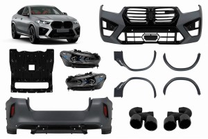 Πλήρες Κιτ Αμαξώματος Κατάλληλο Για Μετατροπή Bmw X6 G06 (2019-και μετά) Σε Lci 2023 X6M Design