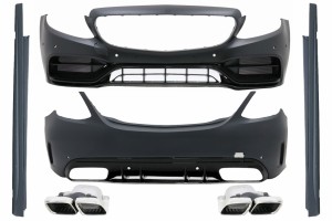 Πλήρες Κιτ Αμαξώματος Κατάλληλο Για Mercedes C-Class W205 Sedan (2014-2020) C63s Edition 1 Design