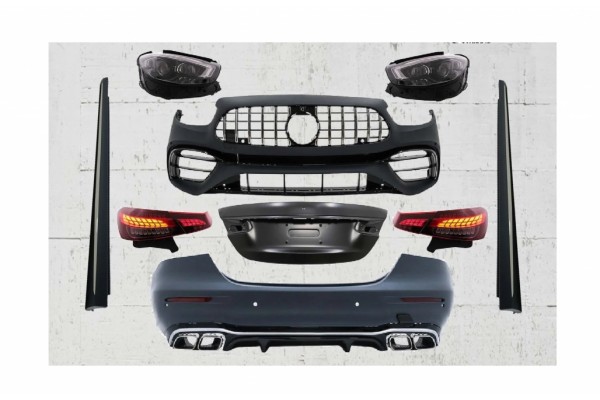 Πλήρες Κιτ Μετατροπής Αμαξώματος Κατάλληλο Για Mercedes E-Class W213 (2016-2019) Σε Facelift 2020 E63 Design Πλήρες Κιτ Μετατροπής Αμαξώματος Κατάλληλο Για Mercedes E-Class W213 (2016-2019) Σε Facelift 2020 E63 Design