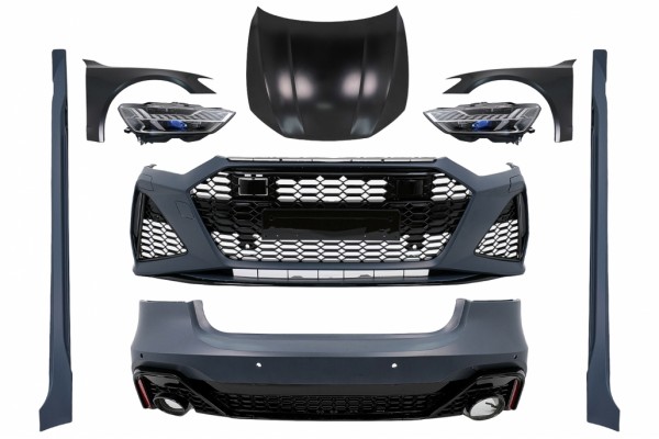 Πλήρες Κιτ Αμαξώματος Φαρδύ Κατάλληλο Για Audi A7 4G (2010-2014) Μετατροπή Σε Rs Design 2020+