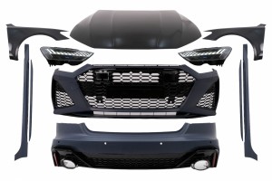 Πλήρες Κιτ Αμαξώματος Φαρδύ Κατάλληλο Για Audi A7 4G Facelift (2015-2017) Μετατροπή Σε Rs Design 2020+