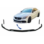 Μπροστινό Χείλος Προφυλακτήρα Κατάλληλο Για Mercedes C-Class C63 C63S W205 S205 (2014-2018) Limousine T-Model Edition 1 Design Μαύρο