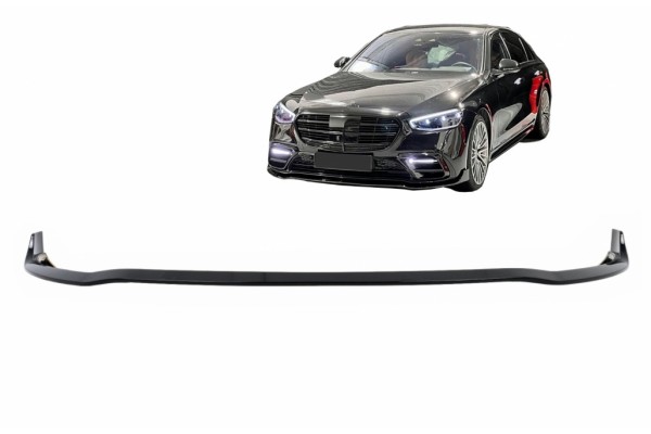 Μπροστινό Σπόιλερ Προφυλακτήρα Κατάλληλο Για Mercedes S-Class W223 Limousine Sport Line (2020-up) Piano Black