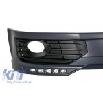 Μπροστινή Αεροτομή Προφυλακτήρα Κατάλληλη Για Vw Transporter Multivan Caravelle T5 T5.1 Facelift (2010-2015) Sportline Design Led Drl