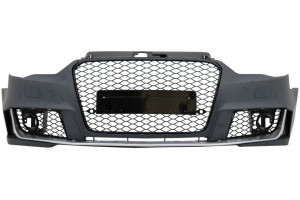 Μπροστινός Προφυλακτήρας Κατάλληλος Για Audi A3 8V (2012-2015) Hatchback Sportback RS3 Σε Λαμπρό Μαύρο σχεδιασμό.