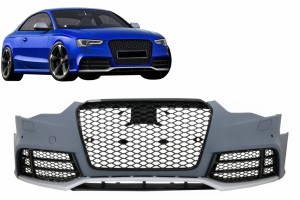Μπροστινός Προφυλακτήρας Κατάλληλος Για Audi A5 8T Facelift (2012-2016) RS5 Design Με Γρίλιες Honeycomb