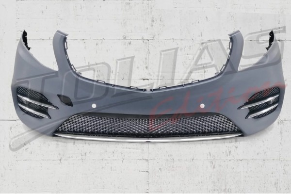 Μπροστινός Προφυλακτήρας Κατάλληλος Για Mercedes V-Class W447 Vito (2014-2019) Sport Line Design Μπροστινός Προφυλακτήρας Κατάλληλος Για Mercedes V-Class W447 Vito (2014-2019) Sport Line Design