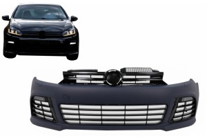 Μπροστινός Προφυλακτήρας Κατάλληλος Για Vw Golf 6 Vi (2008-2013) R20 Look
