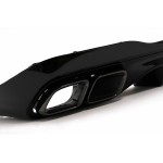 Διαχύτης Πίσω Προφυλακτήρα Με Μαύρες Άκρες Σιγαστήρα Εξάτμισης Κατάλληλος Για Mercedes C Class W206 S206 Sport Line (2021-up) C63 Design