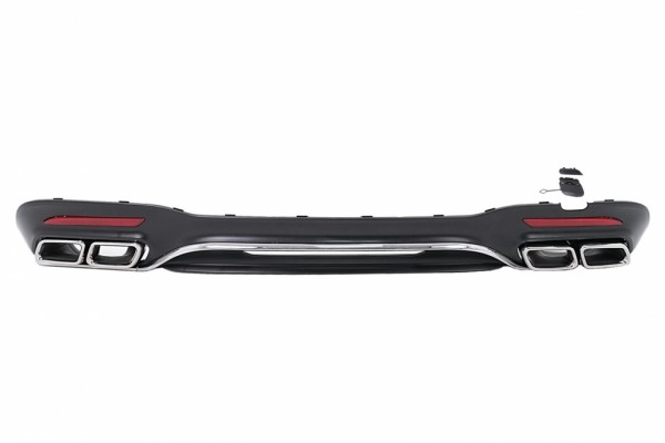 Διαχύτης Πίσω Προφυλακτήρα Με Χρώμιο Στις Άκρες Του σιγαστήρα, Κατάλληλος Για Mercedes S-Class W222 Facelift Sport Line (2017-2020) S63 Design Διαχύτης Πίσω Προφυλακτήρα Με Χρώμιο Στις Άκρες Του σιγαστήρα, Κατάλληλος Για Mercedes S-Class W222 Facelift Sport Line (2017-2020) S63 Design