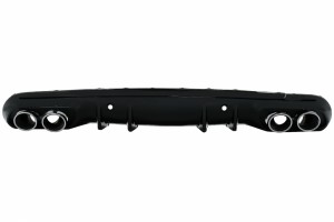 Διαχύτης Πίσω Προφυλακτήρα Με Άκρα Σιγαστήρα Εξάτμισης Κατάλληλος Για Mercedes C-Class W205 S205 Sport Line (2014-2020) C43 Design