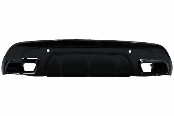 Διαχύτης Πίσω Προφυλακτήρα Με Απολήξεις Εξάτμισης Κατάλληλος Για Land Range Rover Velar Suv L560 (2017-up) Dynamic Look Piano Black