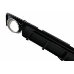 Διαχύτης Πίσω Προφυλακτήρα Και Απολήξεις Εξάτμισης Κατάλληλα Για Audi A6 C8 4K Avant Sedan (2018-και μετά) RS6 Design Piano Black