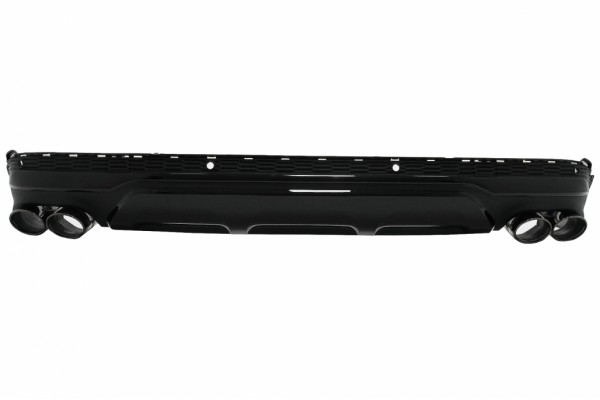 Διπλή Έξοδος Διαχύτη Πίσω Προφυλακτήρα Με Μαύρες Άκρες Σιγαστήρα Κατάλληλο Για Audi Q7 Suv 4M Facelift (2020-up) SQ7 Design Διπλή Έξοδος Διαχύτη Πίσω Προφυλακτήρα Με Μαύρες Άκρες Σιγαστήρα Κατάλληλο Για Audi Q7 Suv 4M Facelift (2020-up) SQ7 Design