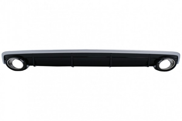 Διπλή Έξοδος Διαχύτη Πίσω Προφυλακτήρα Κατάλληλο Για Audi Q7 Suv 4M (2015-2019) Standard Προφυλακτήρα