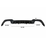 Διαχύτης Πίσω Προφυλακτήρα Κατάλληλος Για Bmw Σειρά 3 G20 G28 Sedan G21 Touring (2019-up) M340i M Look Black