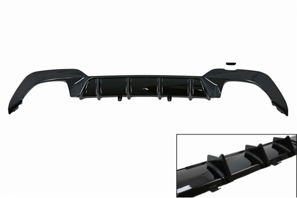 Διαχύτης Πίσω Προφυλακτήρα Κατάλληλος Για Bmw Σειρά 3 G20 G28 Sedan G21 Touring (2019-up) M340i M Look Black