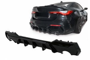Διαχύτης Πίσω Προφυλακτήρα Κατάλληλος Για Bmw Σειρά 4 G22 G23 (2020-και μετά) Piano Black