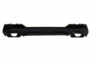 Διαχύτης Πίσω Προφυλακτήρα Με Απολήξεις Εξάτμισης Κατάλληλος Για Bmw Σειρά 4 G22 G23 M Sport (2020-και μετά) M440i Design Black