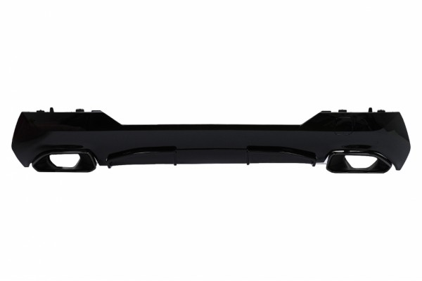 Διαχύτης Πίσω Προφυλακτήρα Με Απολήξεις Εξάτμισης Κατάλληλος Για Bmw Σειρά 4 G22 G23 M Sport (2020-και μετά) M440i Design Black