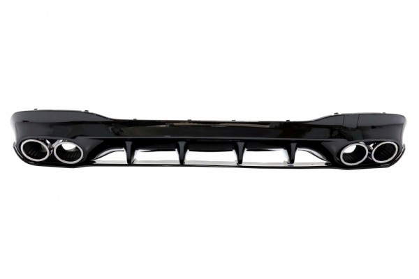 Πίσω Διαχύτης Και Χρωμιωμένες Απολήξεις Εξάτμισης Κατάλληλες Για Mercedes Cla X118 Shooting Brake C118 Coupe Sport Line (2019-06.2025) CLA45S Design Aerodynamic Package