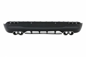 Πίσω Διαχύτης Και Χρωμιωμένες Απολήξεις Εξάτμισης Κατάλληλες Για Mercedes Gla Suv H247 Sport Line (2020-) Aero 45S Design