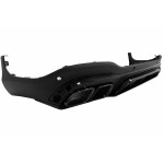 Πίσω Διαχύτης Με Μαύρες Άκρες Σιγαστήρα Εξάτμισης Κατάλληλος Για Mercedes Glc Suv X253 Facelift (2020-up) GLC63 Design Night Package