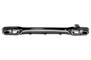 Πίσω Διαχύτης Με Χρωμιωμένες Απολήξεις Εξάτμισης Κατάλληλος Για Mercedes E-Class W213 Sport Line (2016-2019) E63 Design