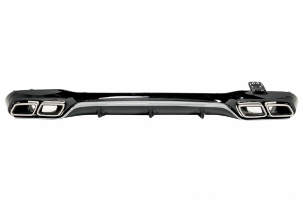 Πίσω Διαχύτης Με Χρωμιωμένες Απολήξεις Εξάτμισης Κατάλληλος Για Mercedes E-Class W213 Sport Line (2016-2019) E63 Design