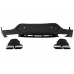 Πίσω Διαχύτης Με Άκρα Σιγαστήρα Εξάτμισης Κατάλληλος Για Mercedes Glc Coupe C253 Sport Line (2015-2019) GLC63 Design Chrome Άκρα