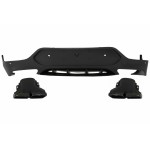 Πίσω Διαχύτης Με Άκρα Σιγαστήρα Εξάτμισης Κατάλληλος Για Mercedes Glc Coupe C253 Sport Line (2015-2019) GLC63 Design Black Tips