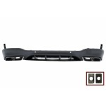 Πίσω Διαχύτης Με Άκρα Σιγαστήρα Εξάτμισης Κατάλληλος Για Mercedes Glc X253 Suv (2015-07.2019) Night Package Design