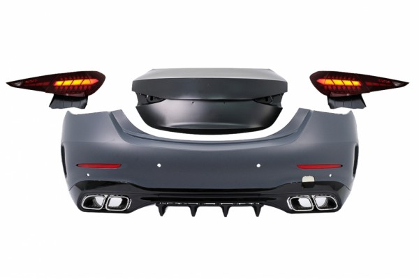 Κιτ Αναβάθμισης Πίσω Αμαξώματος Κατάλληλο Για Mercedes C-Class W205 (2014-2022) Μετατροπή Σε C-Class W206 C63 Design