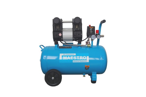 Maestro MAC-50BR Αεροσυμπιεστης Brushless Χαμηλου Θορυβου 1/Φ - 50 Lt - 1.55HP - 1.15KW - 8BAR