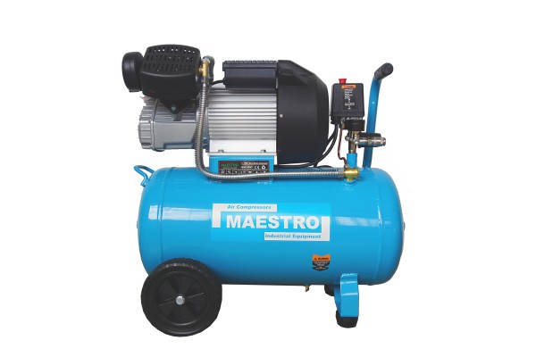 Maestro MAC-50VT Αεροσυμπιεστης Μονομπλοκ Κεφαλης Τυπου "V" 1/Φ - 50 Lt - 3HP - 1.5KW - 8BAR
