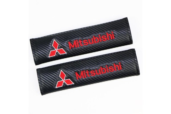 Μαξιλαράκια Ζώνης Carbon Mitsubishi (2 ΤΕΜ)