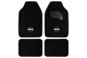 MOMO Σετ Πατάκια Μοκέτα Arrow Μαύρο με Λευκό Logo 4 ΤΜΧ - CM015BWRH