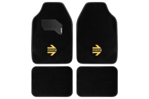 MOMO Σετ Πατάκια Μοκέτα Arrow Μαύρο με Κίτρινο Logo 4 ΤΜΧ - CM015BYRH