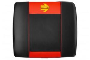 MOMO Μαξιλάρι Αυτοκινήτου Μέσης Μαύρο-Κόκκινο 1 ΤΜΧ - LSCCBR