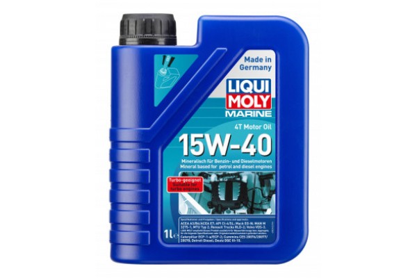 Liqui Moly Marine 4T Motor Oil 15W-40 1LT - 25015