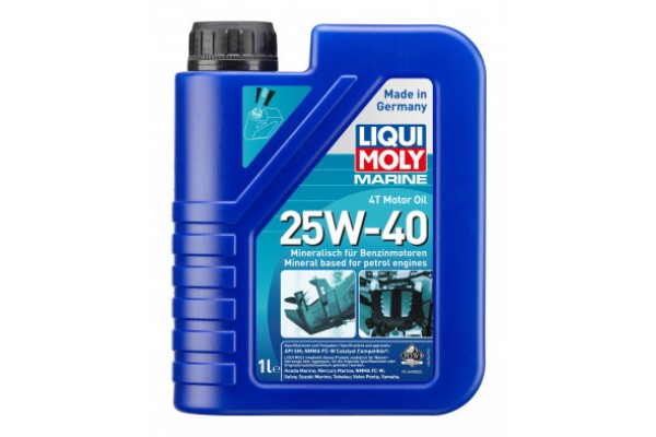Liqui Moly Marine 4T Motor Oil 25W-40 1LT - 25026