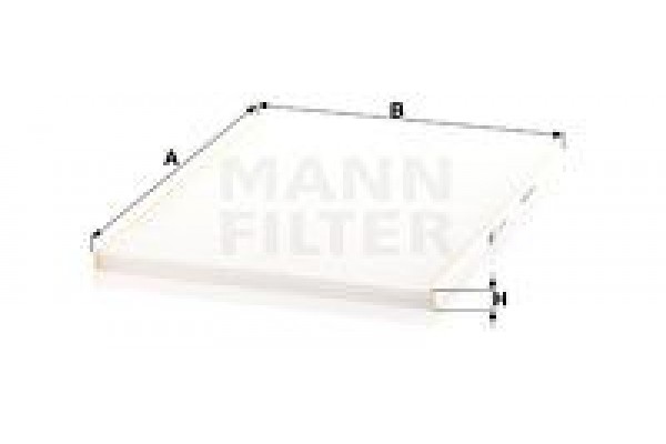 MANN-FILTER CU 28 004 Φίλτρο αέρα καμπίνας TOYOTA iQ (AJ10)