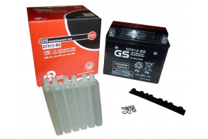 Μπαταρία μοτοσυκλετών GS Maintenance Free GTX12-BS - 12V 10Ah (10HR)- 180 CCA(EN) εκκίνησης