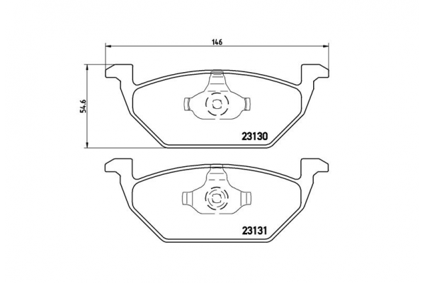 Brembo P 85 041 Σετ Τακάκια VW/AUDI/SEAT/SKODA