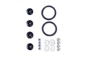 Σετ Μαυρα Παξιμαδια - Βιδες Με Λαστιχο Για Προφυλακτηρες